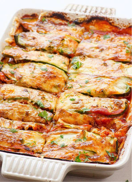 Zucchini Chicken Enchiladas