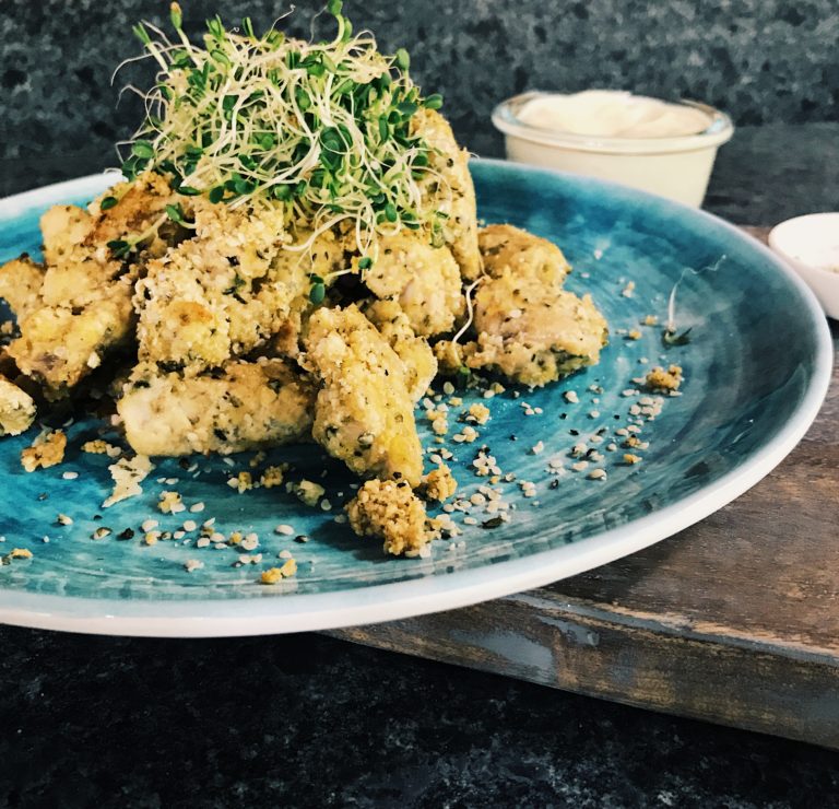Brazil ‘nut cheeze’ Chicken Nuggets