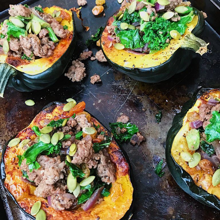 Moroccan Stuffed Acorn Squash