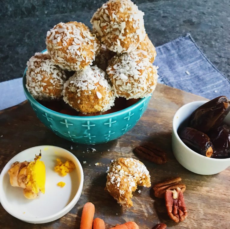 Carrot Cake-Batter Energy Bites