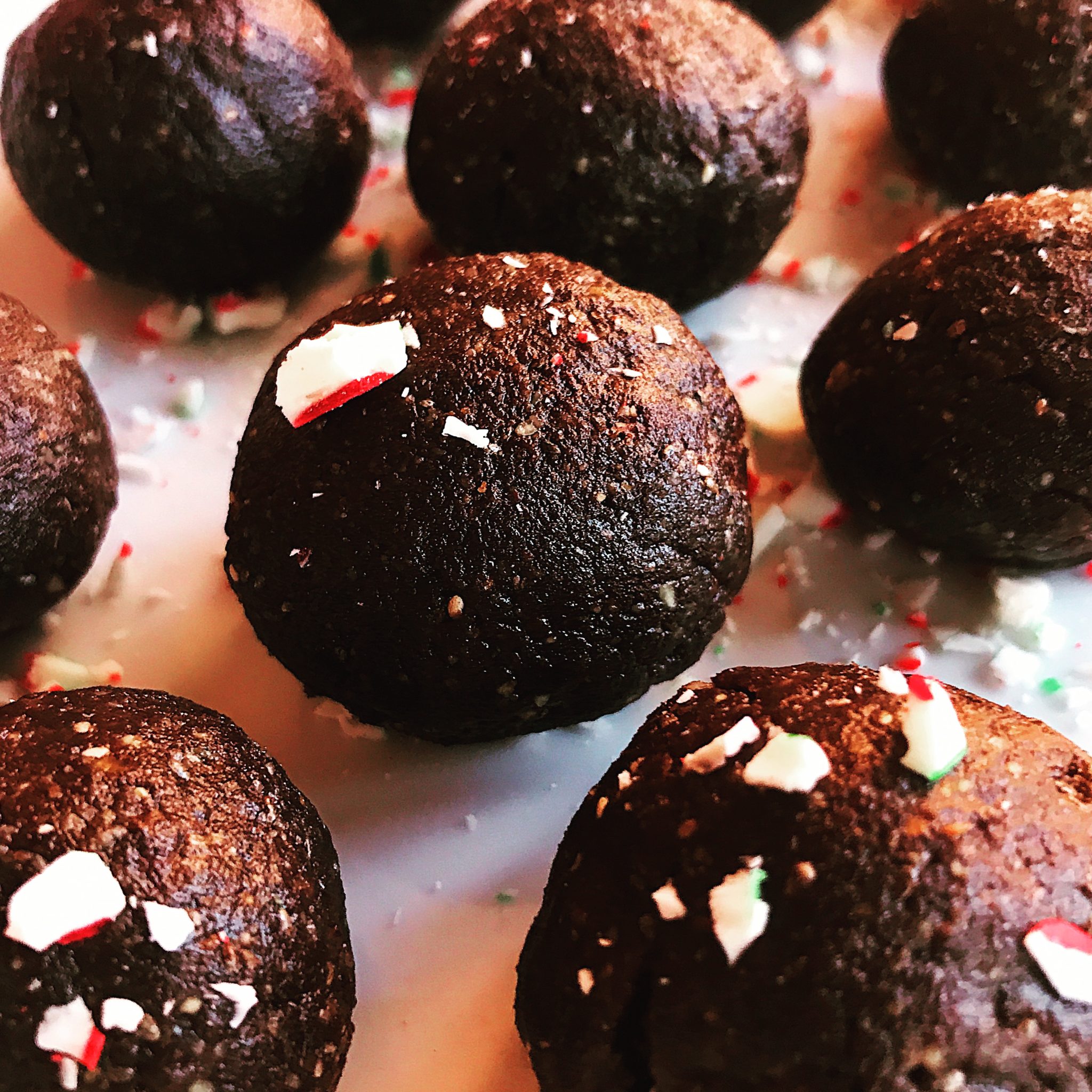 Dark Chocolate Peppermint Truffles - Chelsea Young