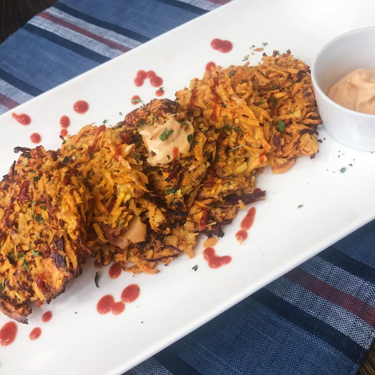 Sweet Potato Apple Fritters
