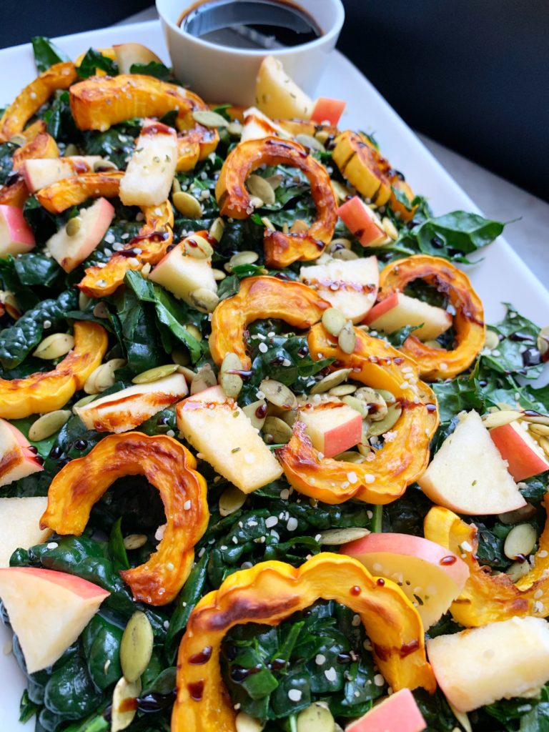 Delicata & Apple Kale Salad