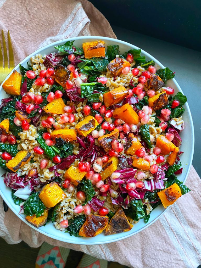 Winter Pomegranate and Grain Salad