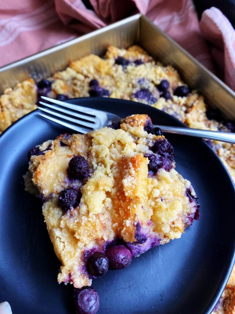 Blueberry Pecan French Toast Bake