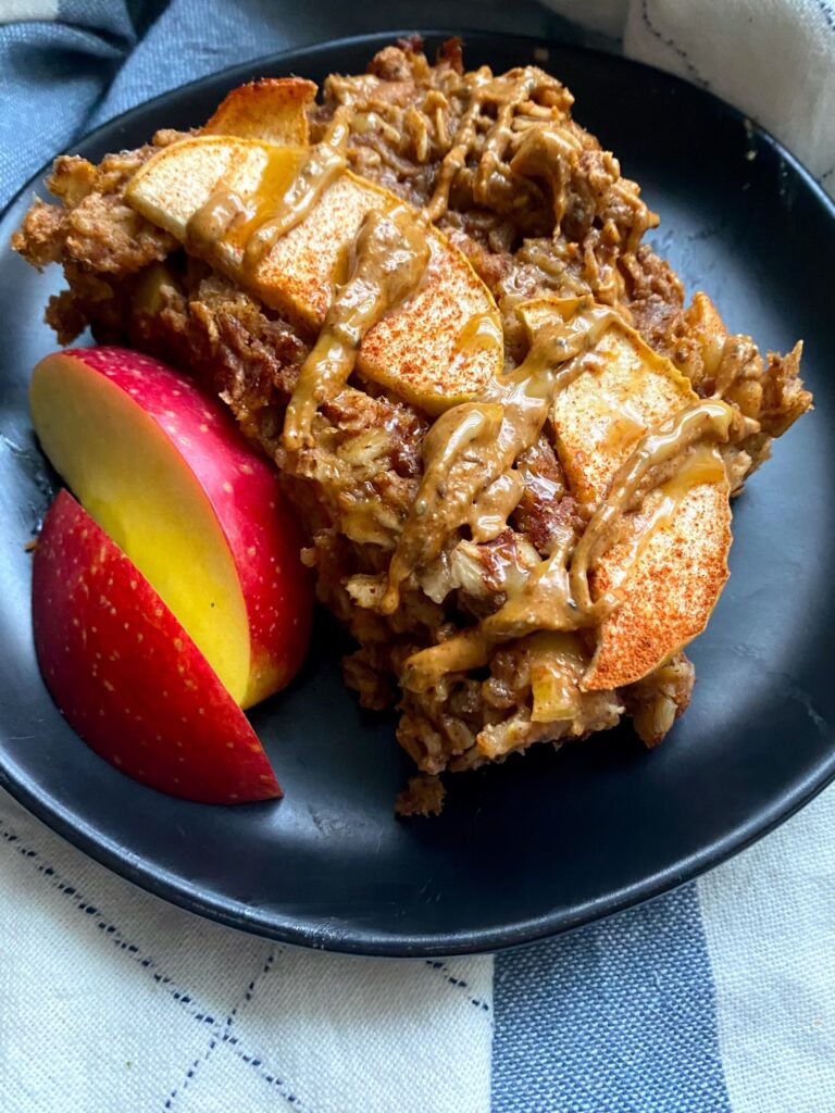 Peanut Butter Apple Baked Oats